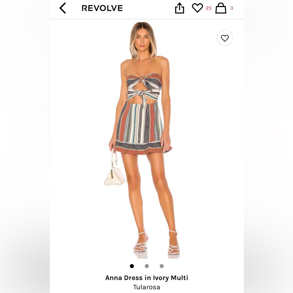 Tularosa multi color mini dress